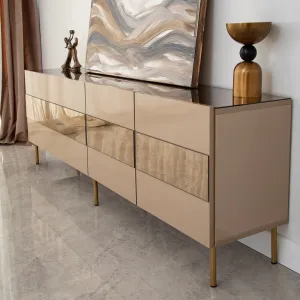 TV stolík Leon - Bronze, Gold