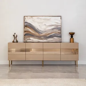 TV stolík Leon - Bronze, Gold