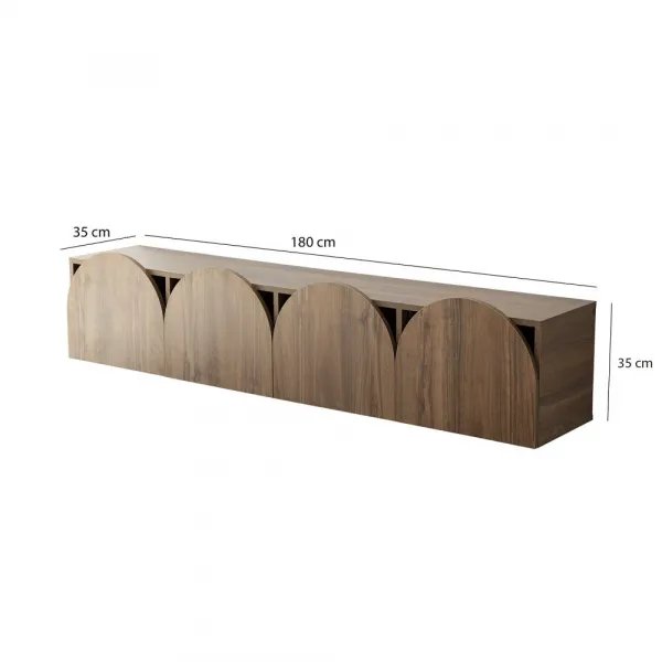 TV stolík Mesta Walnut