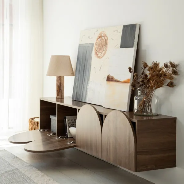 TV stolík Mesta Walnut