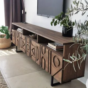 TV skrinka / Obývacia stena Aristo - Walnut