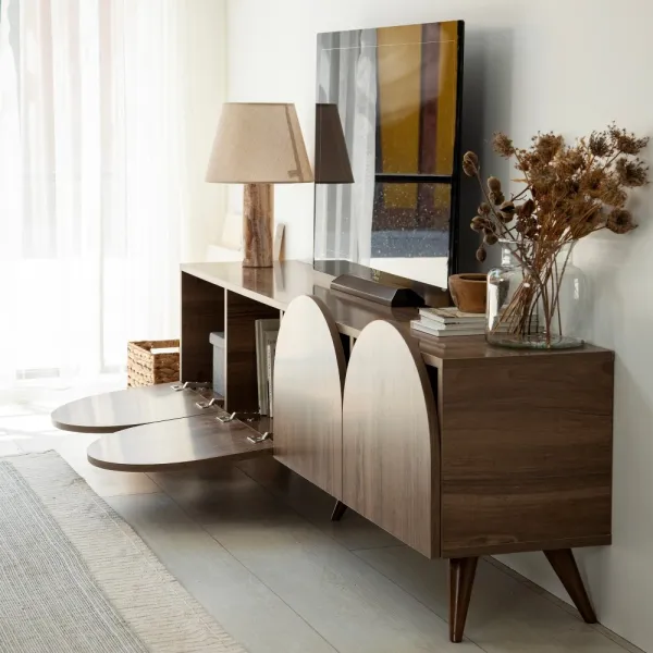 TV stolík Mesta - Walnut v2