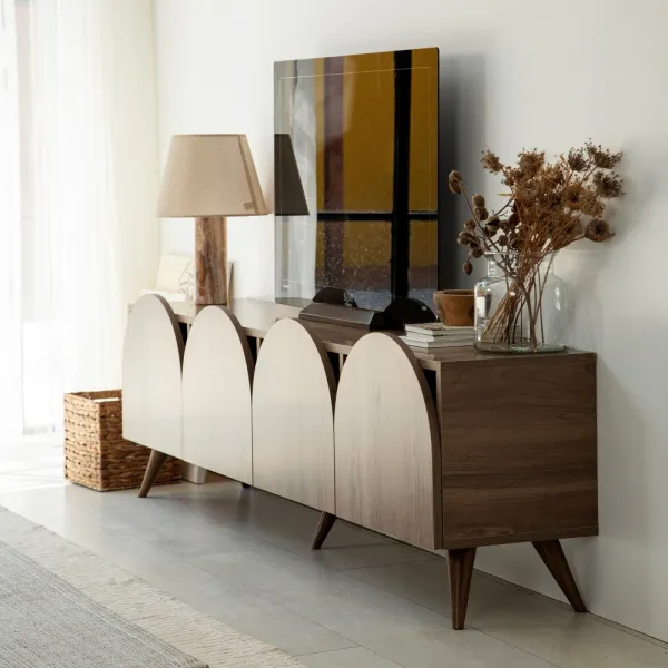 TV stolík Mesta - Walnut v2