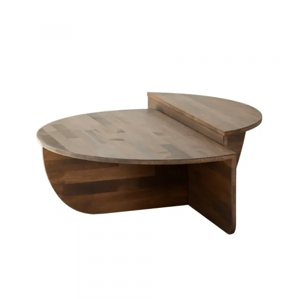 Súprava konferenčných stolíkov Podium Wood - Walnut