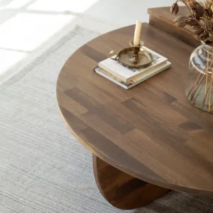 Súprava konferenčných stolíkov Podium Wood - Walnut