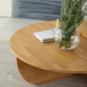Súprava konferenčných stolíkov Podium Wood - Oak