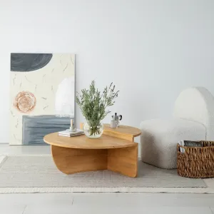 Súprava konferenčných stolíkov Podium Wood - Oak