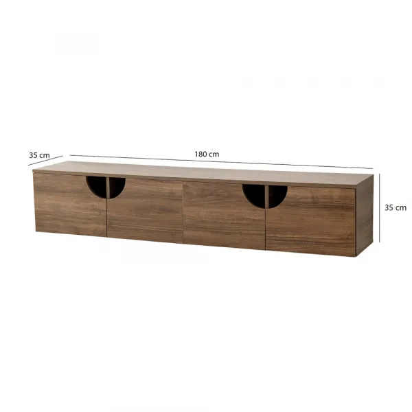 TV stolík Grotte - Walnut