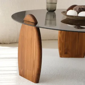 Konferenčný stolík Surf - Chesnut, Fume