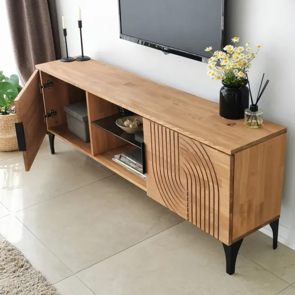TV skrinka / Obývacia stena Lidya - Oak