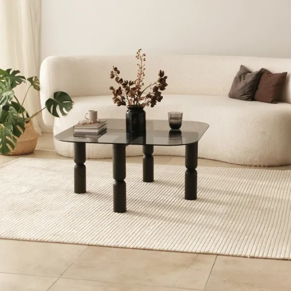 Konferenčný stolík Kei - Anthracite, Fume