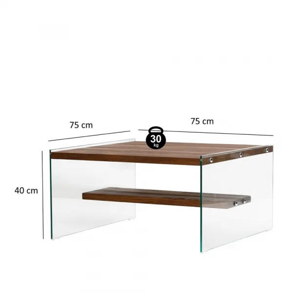 Konferenčný stolík Aqua - Chestnut