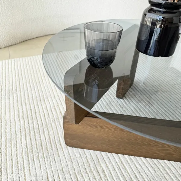 Konferenčný stolík Mia - Walnut, Fume