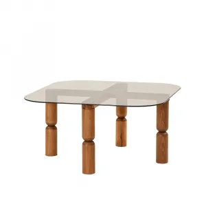Konferenčný stolík Kei - Walnut, Bronze