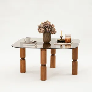 Konferenčný stolík Kei - Walnut, Bronze