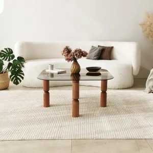 Konferenčný stolík Kei - Walnut, Bronze