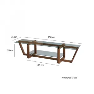 TV stolík Amalfi - Walnut