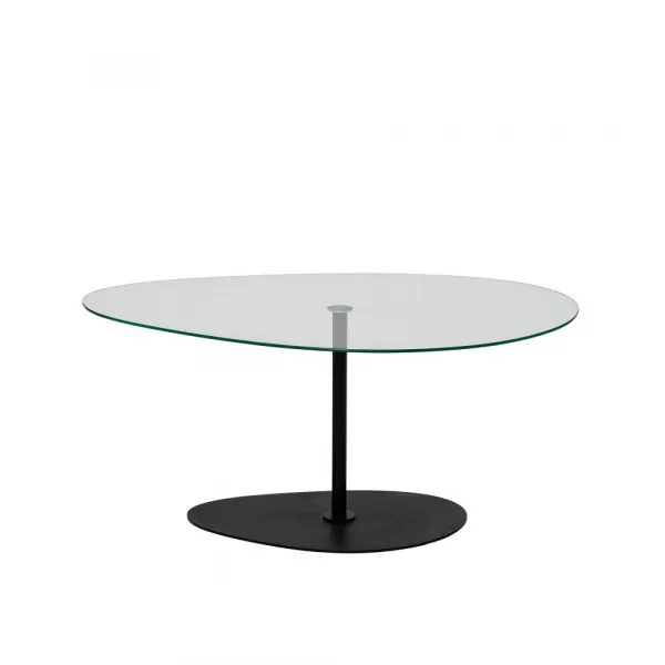 Konferenčný stolík Porto - Transparent, Black