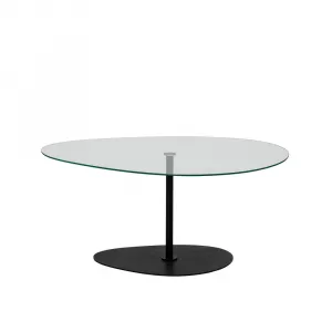 Konferenčný stolík Porto - Transparent, Black