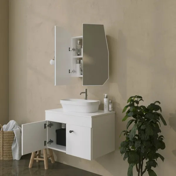 Kúpeľňová skrinka Quartz Cabinet - White