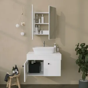 Kúpeľňová skrinka Quartz Cabinet - White