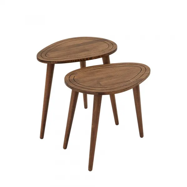 Sada odkladacích stolíkov (2 kusy) Sweet Set - Walnut