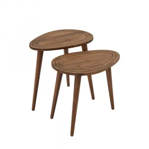 Sada odkladacích stolíkov (2 kusy) Sweet Set - Walnut