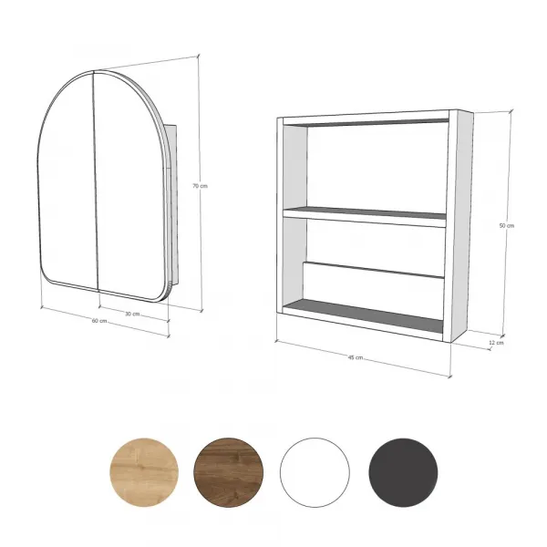 Kúpeľňová skrinka Hope Cabinet - White