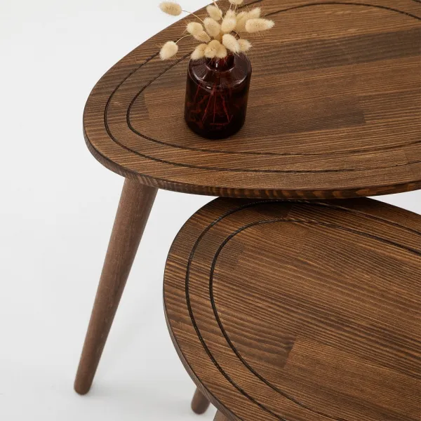 Sada odkladacích stolíkov (2 kusy) Sweet Set - Walnut