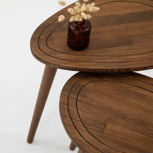 Sada odkladacích stolíkov (2 kusy) Sweet Set - Walnut