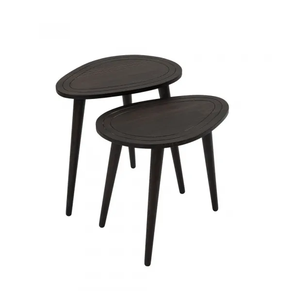 Sada odkladacích stolíkov (2 kusy) Sweet Set - Anthracite