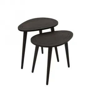 Sada odkladacích stolíkov (2 kusy) Sweet Set - Anthracite