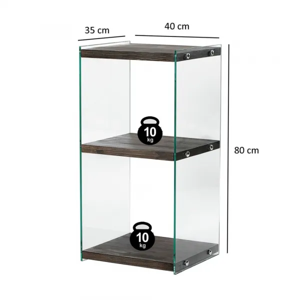 Knižnica Aqua 2 - Anthracite