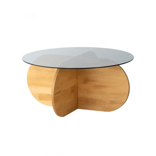 Konferenčný stolík Bubble Wood - Fume, Oak