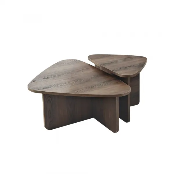Súprava konferenčných stolíkov Ballare Set - Walnut