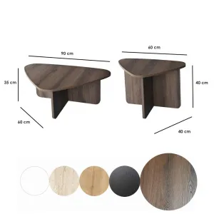 Súprava konferenčných stolíkov Ballare Set - Walnut