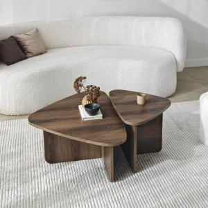Súprava konferenčných stolíkov Ballare Set - Walnut