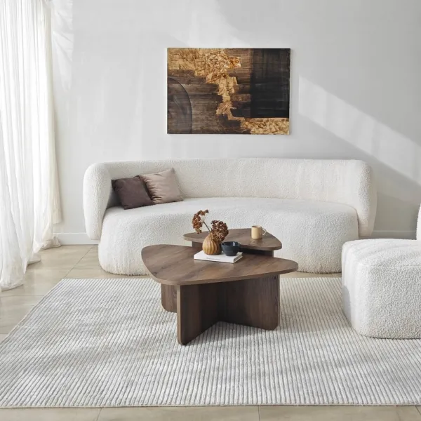 Súprava konferenčných stolíkov Ballare Set - Walnut
