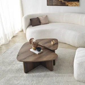 Súprava konferenčných stolíkov Ballare Set - Walnut