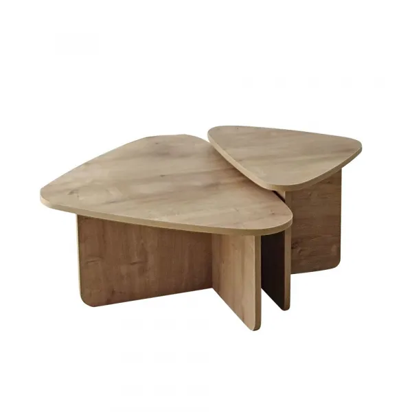 Súprava konferenčných stolíkov Ballare Set - Sapphire Oak