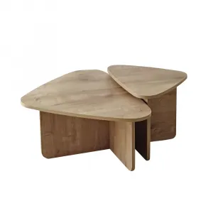 Súprava konferenčných stolíkov Ballare Set - Sapphire Oak