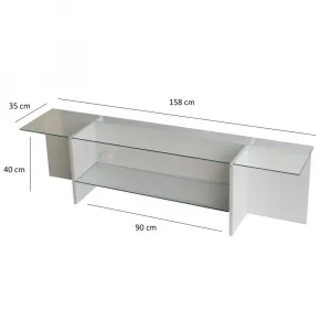 TV stolík Escape TV - White