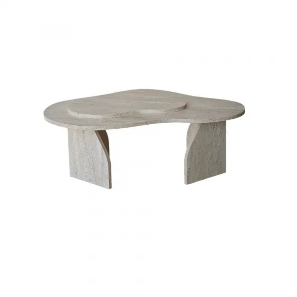 Konferenčný stolík Melted - Travertine