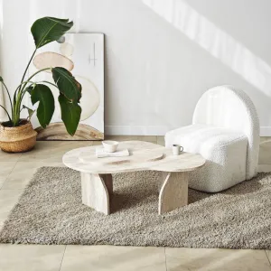 Konferenčný stolík Melted - Travertine