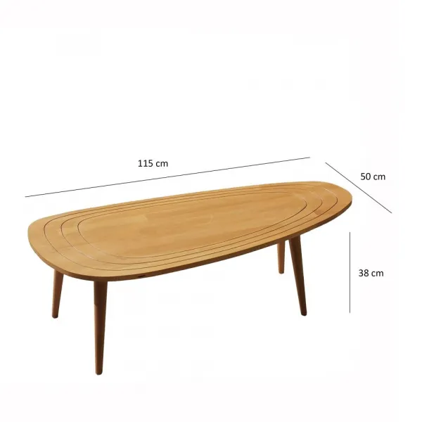 Konferenčný stolík Sweet - Teak