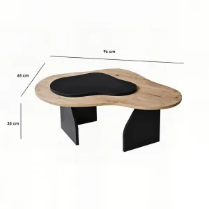 Konferenčný stolík Melted - Sapphire Oak, Black