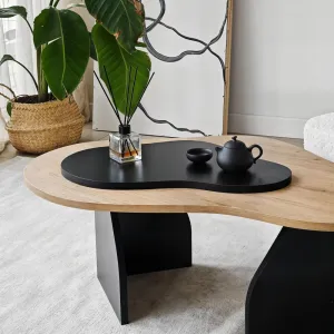 Konferenčný stolík Melted - Sapphire Oak, Black