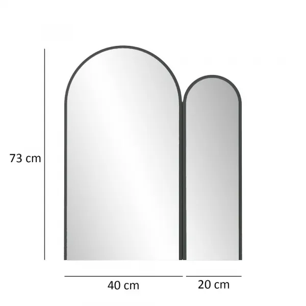 Dekoratívne zrkadlo Classe Mirror - Black