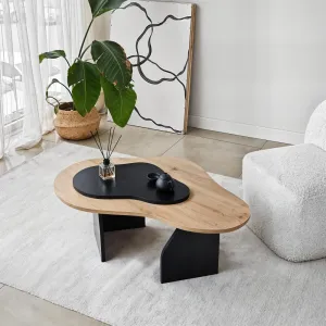 Konferenčný stolík Melted - Sapphire Oak, Black