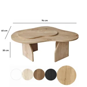 Konferenčný stolík Melted - Sapphire Oak